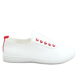 Damen-Sneaker weiß und rot JF-873 Red