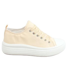 Beige Sneakers für Damen PC12P Beige