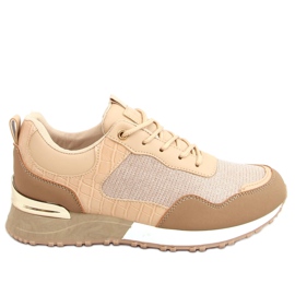 Beige Sportschuhe für Damen YL-52 Khaki