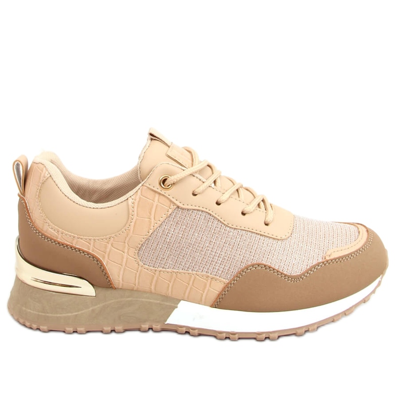 Beige Sportschuhe für Damen YL-52 Khaki