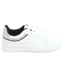 Weiße Damen Sneaker B0-686 WEISS / SCHWARZ