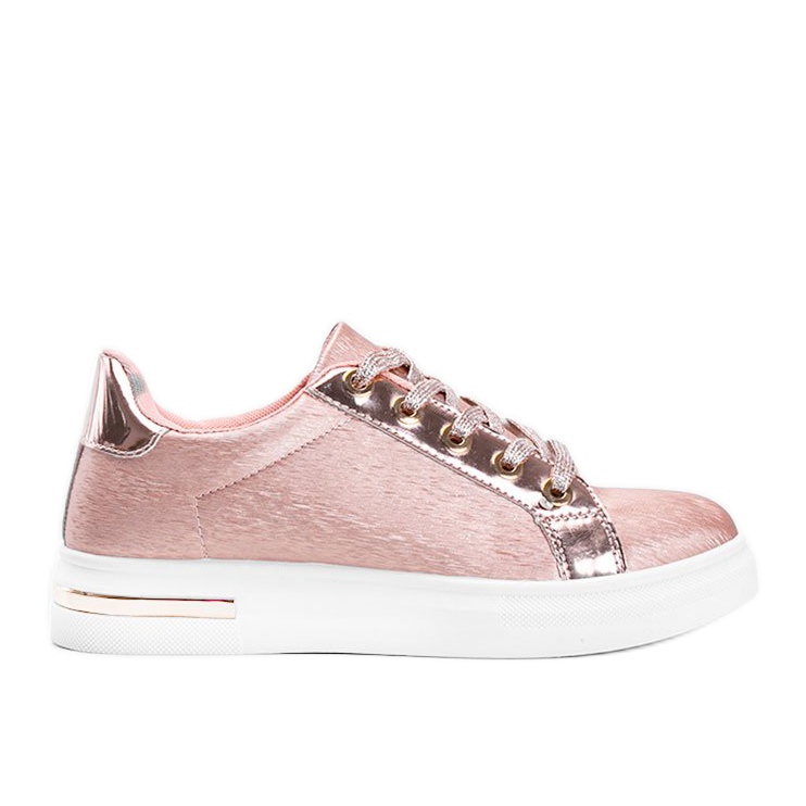 Matte Sneaker in Pink mit weißer Shift-Sohle rosa