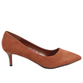Pumps auf niedrigem Absatz braun L428 Camel