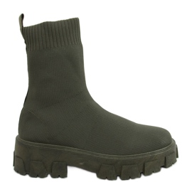 Grüne Sockenstiefel PP01P Grün