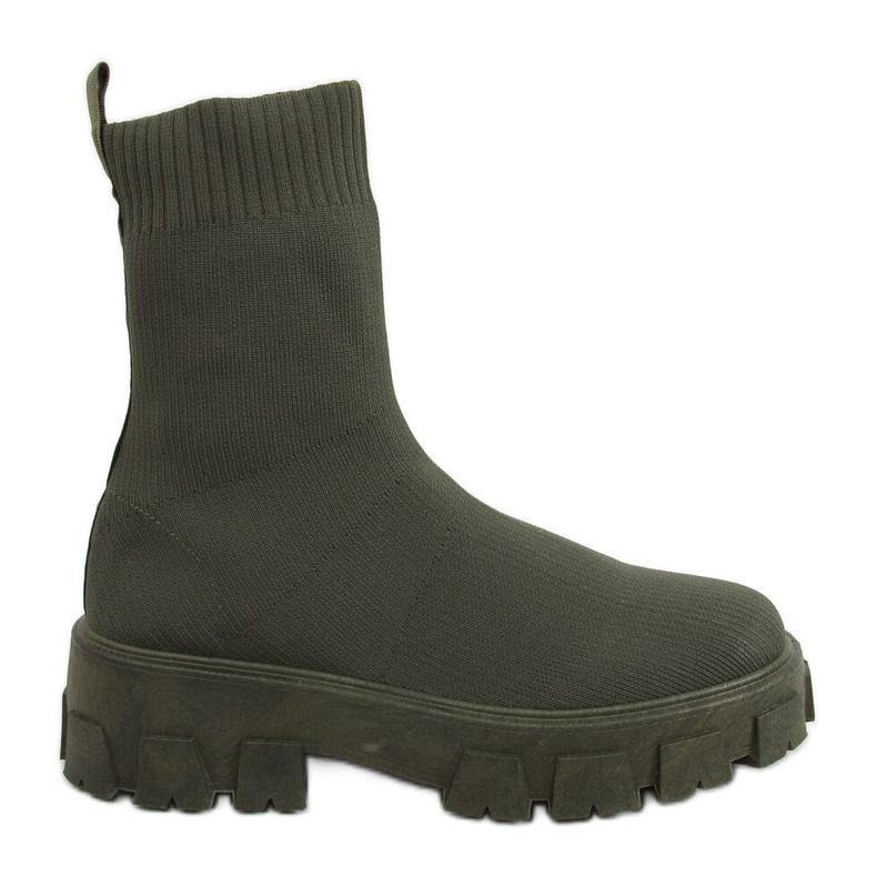 Grüne Sockenstiefel PP01P Grün