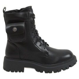 Schwarze Arbeiter mit Tasche JJ06P Schwarz