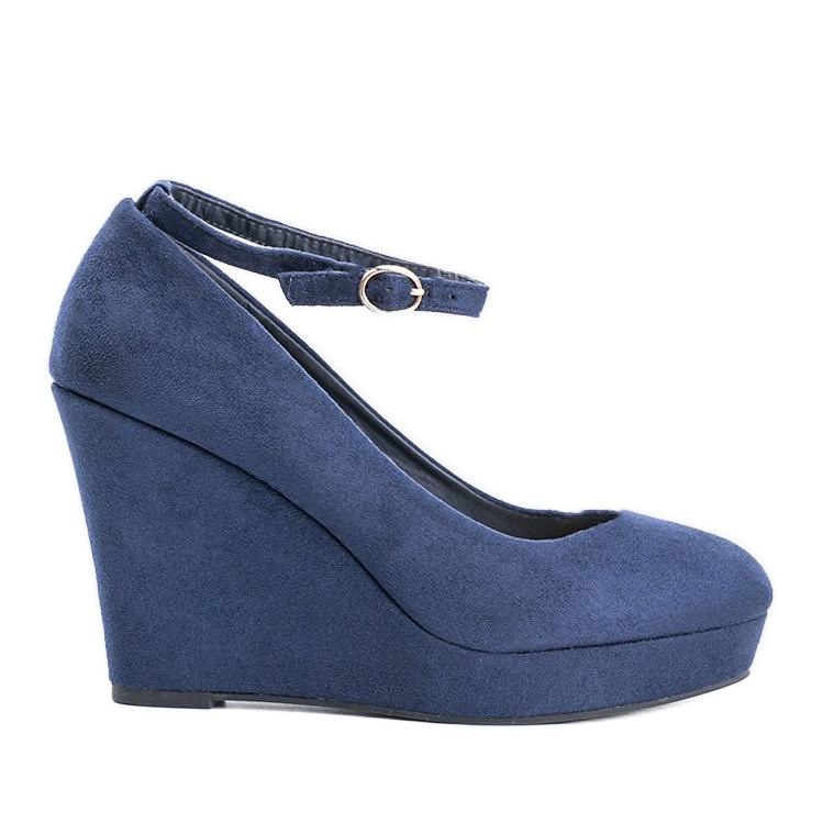 Marineblaue Keilpumps Marni