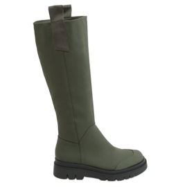 Grüne Damen Reitstiefel QT27P Army Green