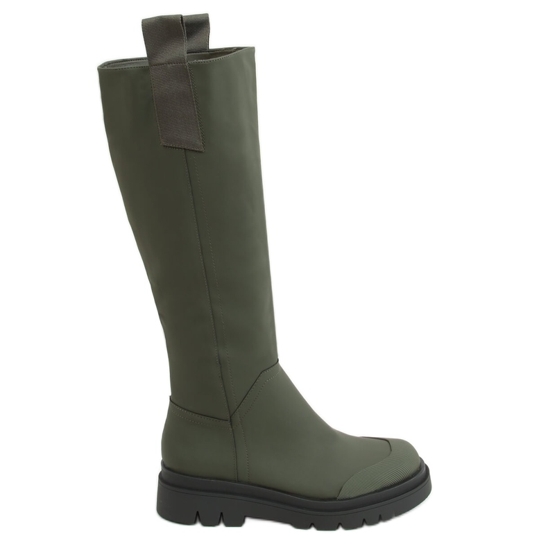 Grüne Damen Reitstiefel QT27P Army Green