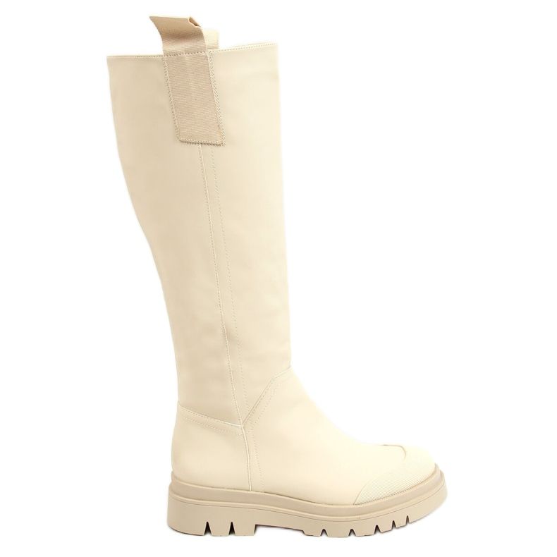 Damen Reitstiefel beige QT27P Beige