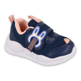 Befado Kinderschuhe 516P090 marineblau rosa