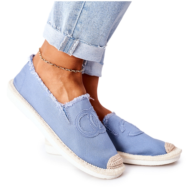 PS1 Blaue Flaure Espadrilles für Damen