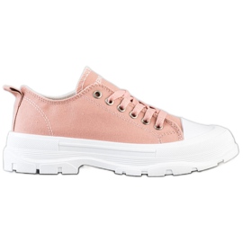 Goodin Turnschuhe auf der Plattform rosa