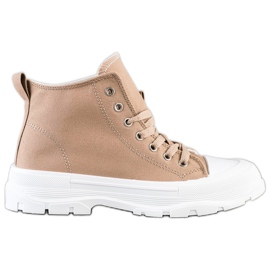 Goodin Hohe braune Turnschuhe