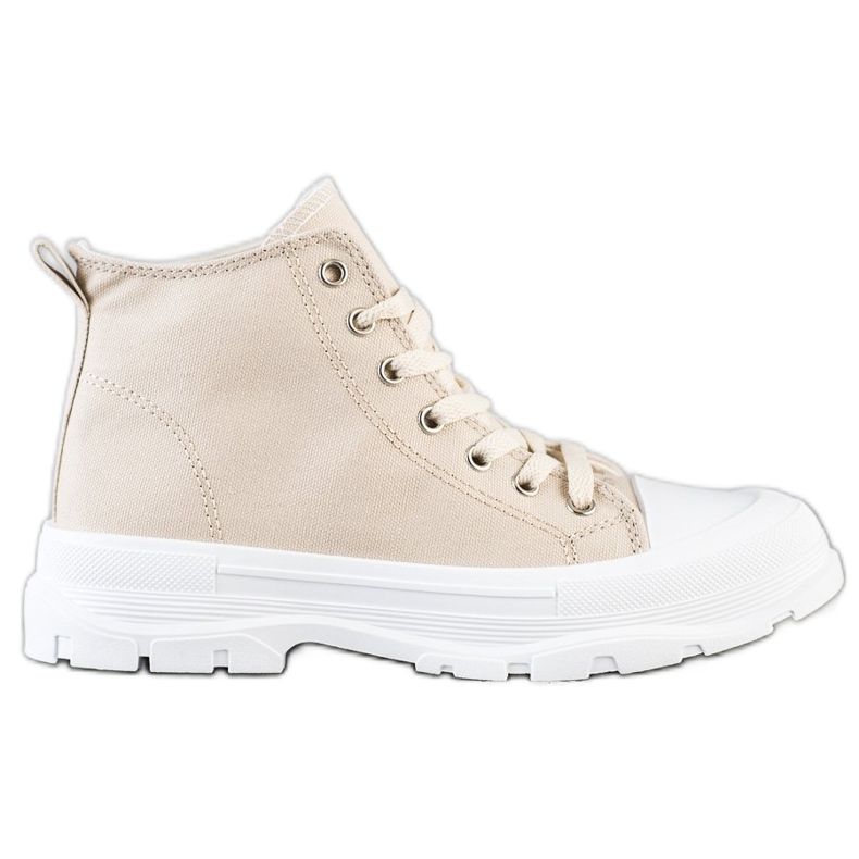 Goodin Hohe Beige Sneakers