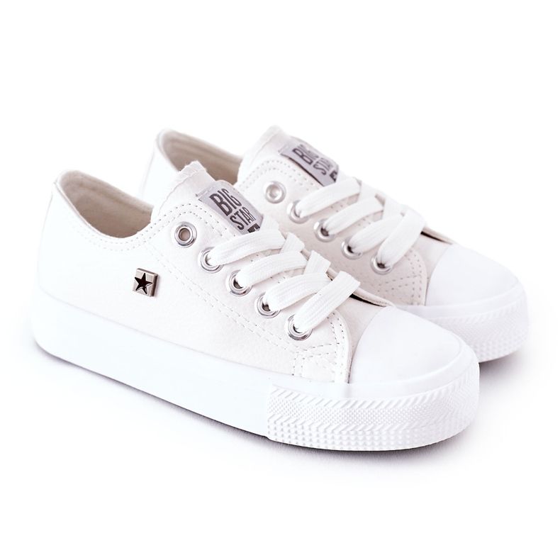 Kinder Sneakers aus Leder Big Star FF374300 Weiß