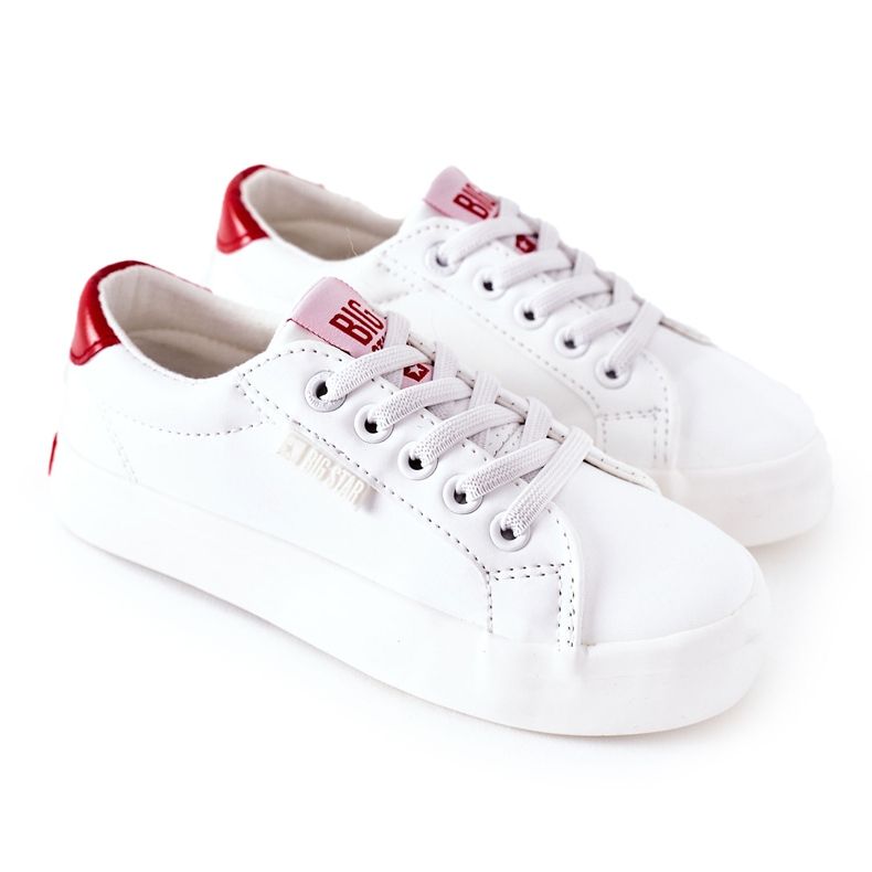 Kinder Leder Sneaker Big Star DD374134 Weiß