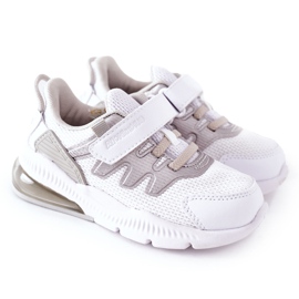 Kinder Sportschuhe mit Klettverschluss ABCKIDS Weiß-Silber