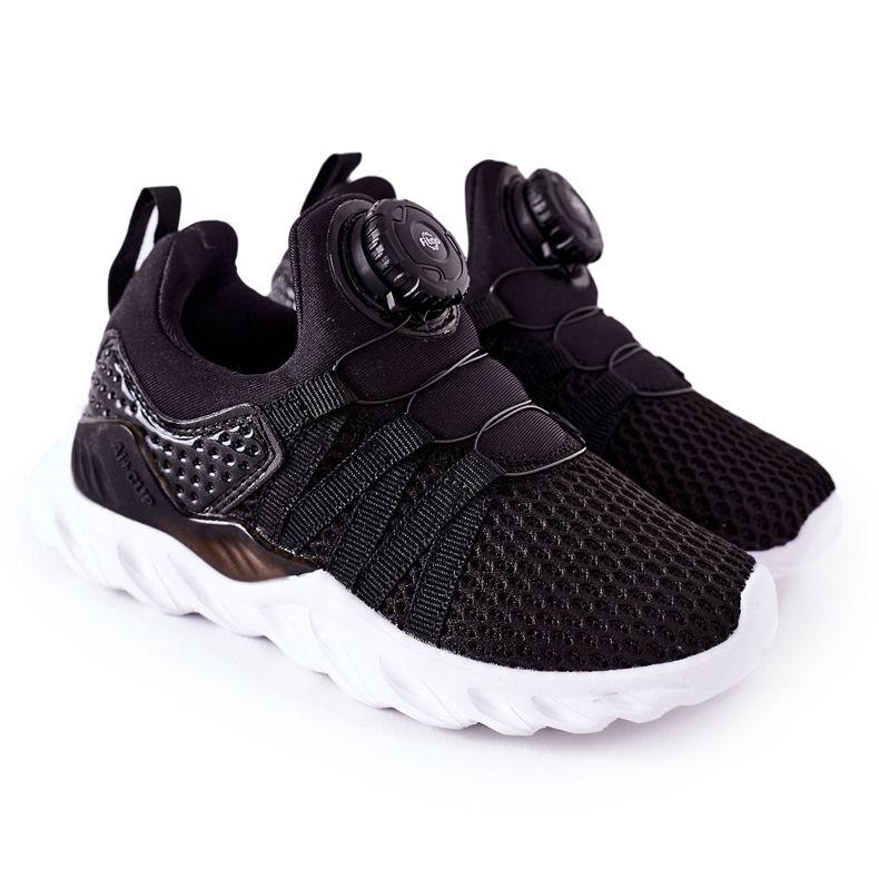 Sportschuhe für Kinder mit ABCKIDS-Knopf Schwarz