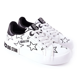 Kinder Leder Sneaker Big Star II374001 Weiß