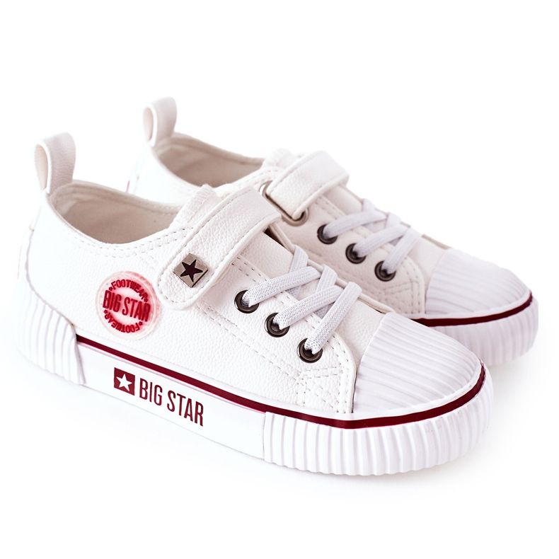 Kinder Leder Sneaker Big Star II374040 Weiß