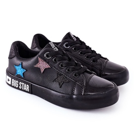 Kinder Leder Sneaker Big Star II374031 Schwarz