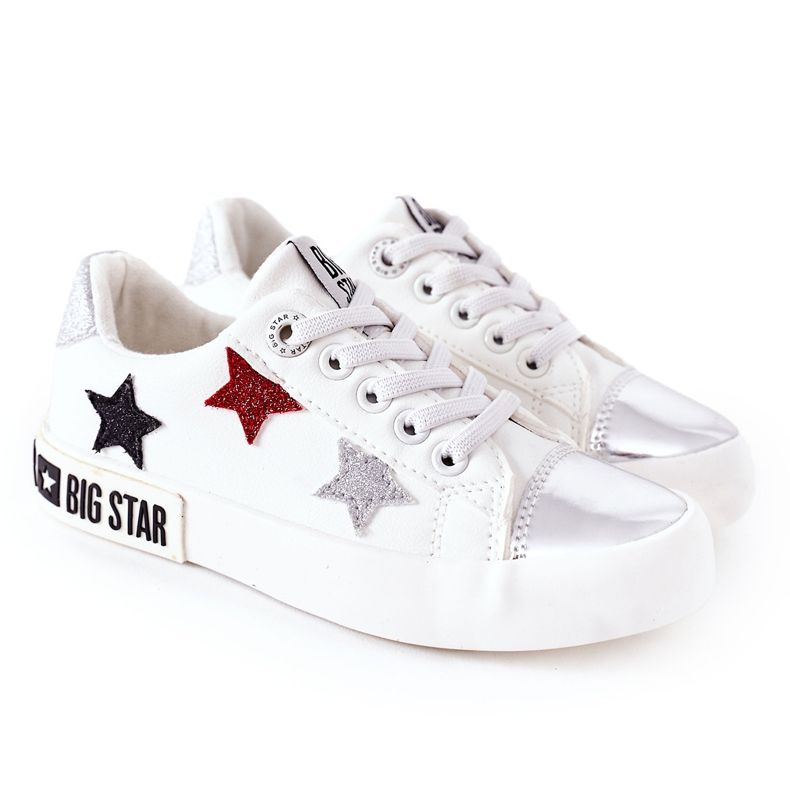 Kinder Leder Sneaker Big Star II374032 Weiß