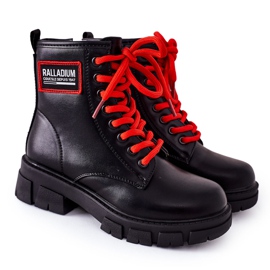 S.Barski Kinder Warme Stiefel Schwarz Fincastle