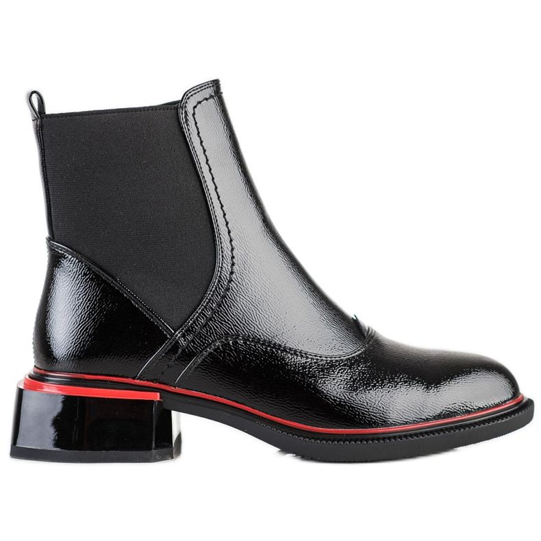 Filippo Schwarze Stiefeletten an einem Reißverschluss