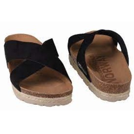 Hausschuhe Geographical Norway Sandalias Bios Tiras Cruzadas W GNW20411-01 schwarz