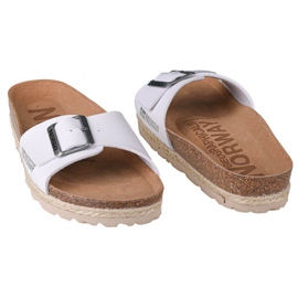 Hausschuhe Geographical Norway Sandalias Bios Pala Hebilla W GNW20419-17 weiß