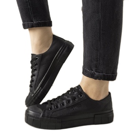 Schwarze Big Star Damen Gooby Sneakers