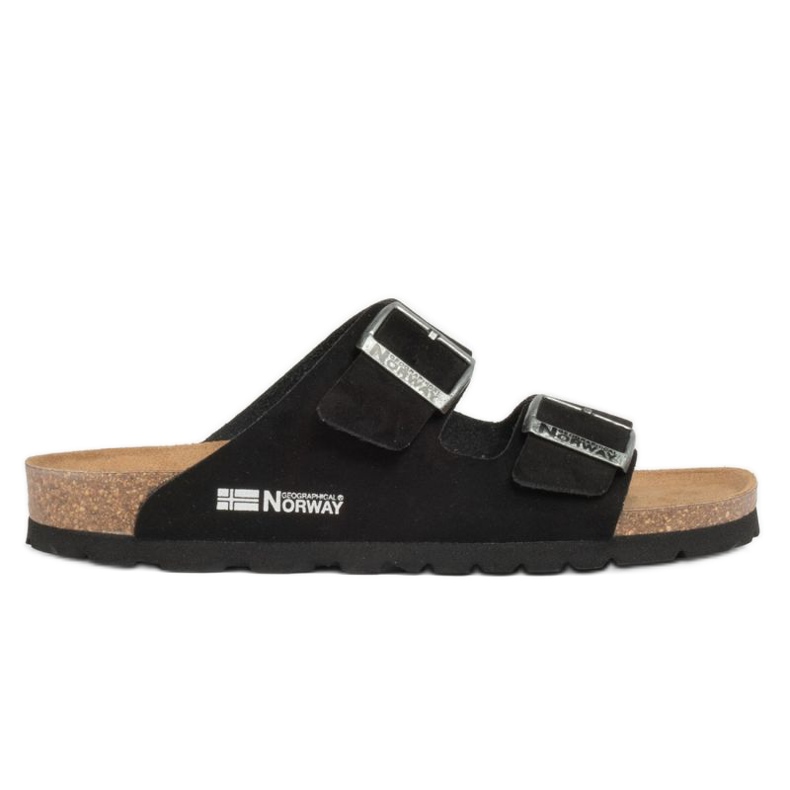 Geographical Norway Sandalias Bios Doble Hebilla Flip-Flops W GNW20409-01 schwarz