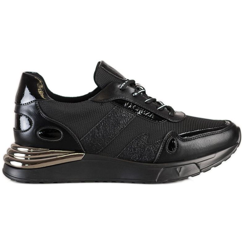 VINCEZA Glitzer-Sneaker schwarz