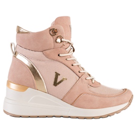 VINCEZA hohe Sneakers rosa