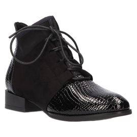 Damenstiefel Leder Filippo Schwarz DBT3034 / 21 BK