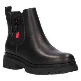 Schwarze Stiefel für Damen Filippo DBT3085/21 BK