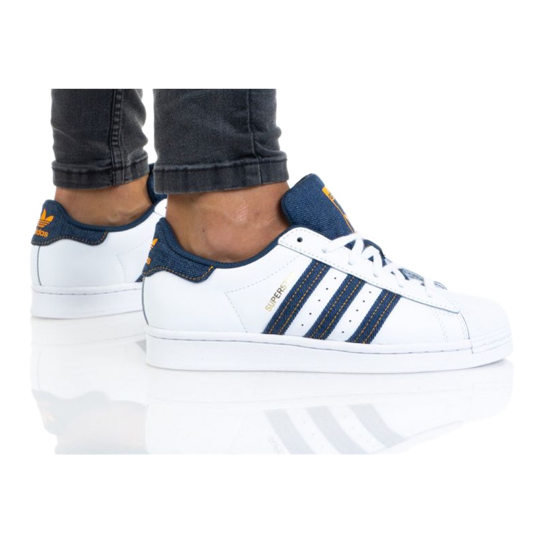 Schuhe adidas Superstar Jr H04025 weiß navy blau