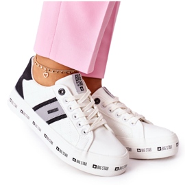 Leder Sneakers On The Big Star II274071 Weiße Plattform