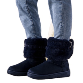Drave marineblaue Big Star Schneestiefel für Damen