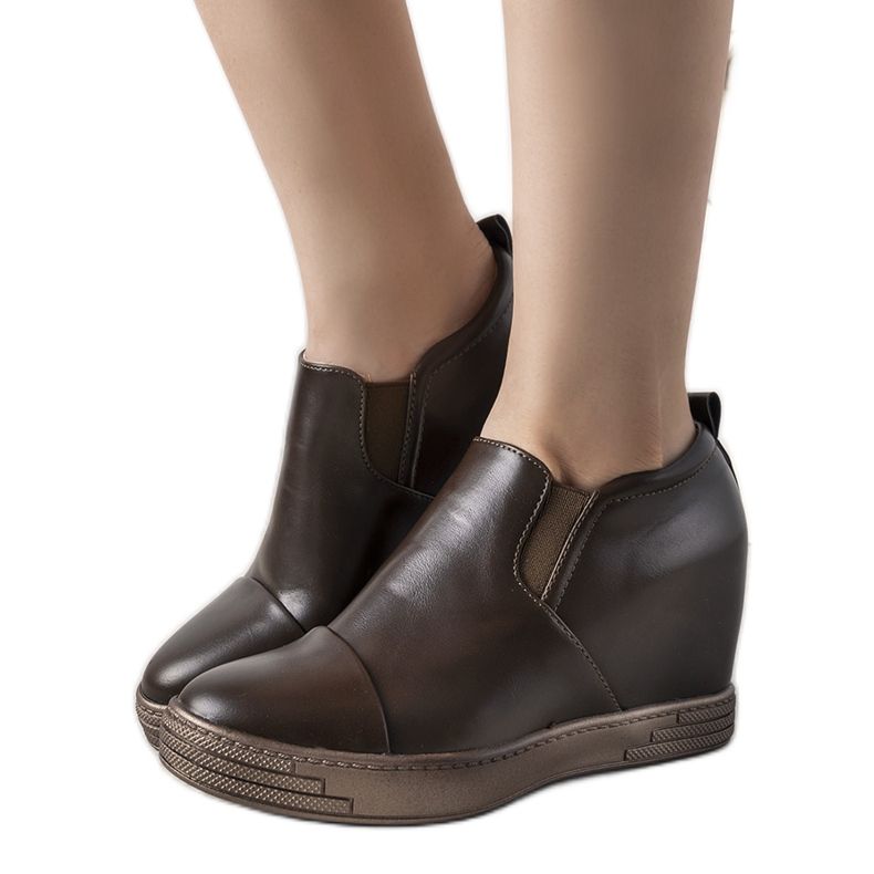 Jayla braune Damensneaker