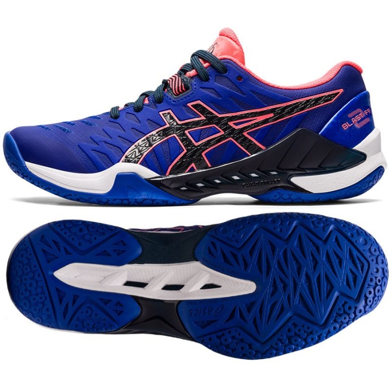 Asics Blast Ff 2 1072A046 400 Handballschuhe blau blau