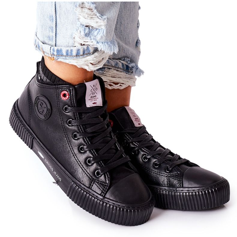 Damen Sneaker Cross Jeans High Schwarz II2R4021