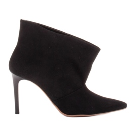 Marco Shoes Lederpins mit verlängerter Front schwarz