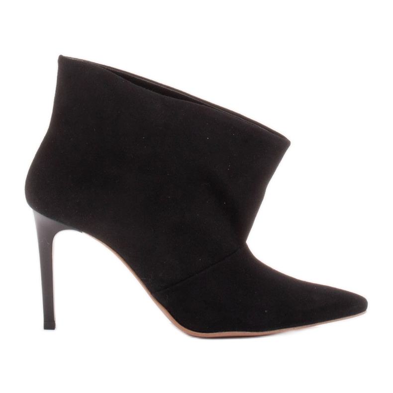 Marco Shoes Lederpins mit verlängerter Front schwarz