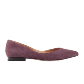 Marco Shoes Ballerinas für Damen mit niedrigen Seiten violett