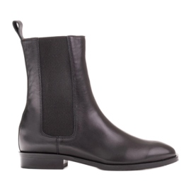 Marco Shoes Sofi Chelsea Boots mit Gummi im Obermaterial schwarz