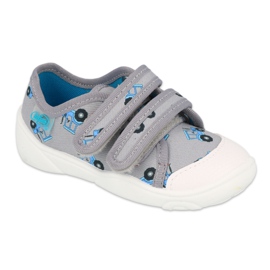 Befado Kinderschuhe 907P141 blau grau