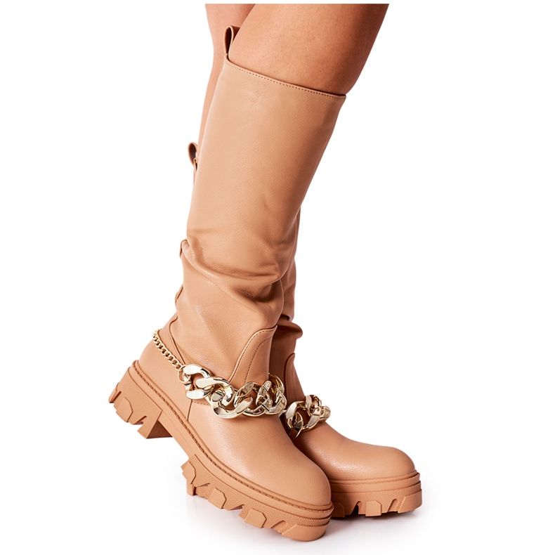 PB1 Camel Cecina hohe Stiefel braun