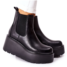 PB1 Schwarze warme Stiefel von Montiano
